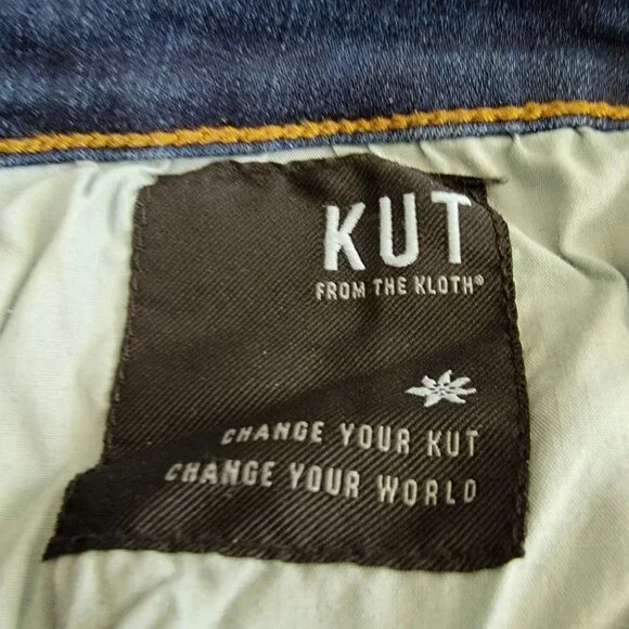 KUT From the Kloth High Rise Toothpick Skinny Blue Jeans - 16 - Picture 14 of 15